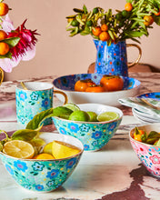 Load image into Gallery viewer, Set of 8 Green Foxy Pasta Bowls