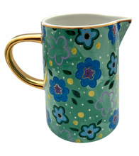 Load image into Gallery viewer, Foxy Flower Green Jug