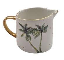 Load image into Gallery viewer, White Tropical Palm Mini Jug