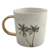 Load image into Gallery viewer, White Tropical Palm Mug