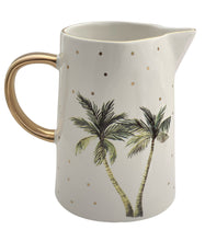 Load image into Gallery viewer, White Tropical Palm Jug