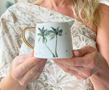 Load image into Gallery viewer, White Tropical Palm Mini Jug