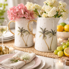 Load image into Gallery viewer, Carla Dinnage Ceramics $50 BUNDLE X 2 for less than 1 Tropical Palm White Jug
