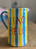 Handmade jug ceramic ciao bella