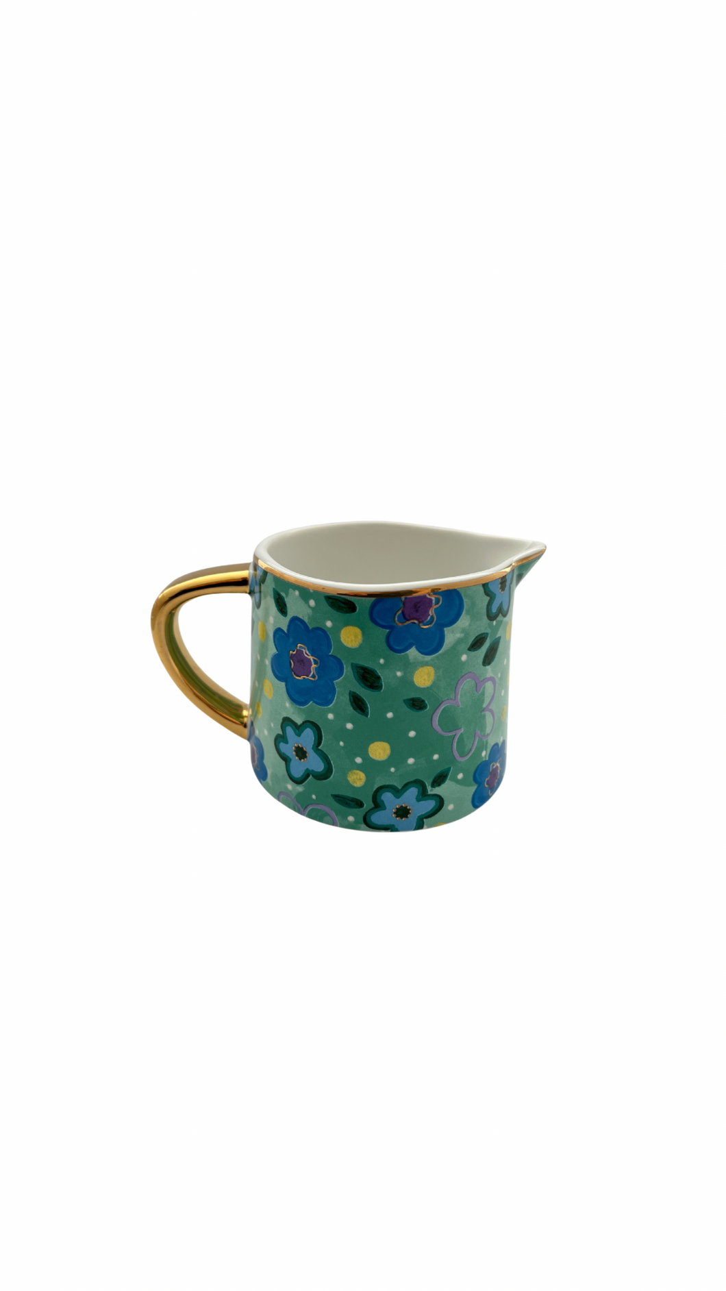 Ceramic green milk jug gifts green