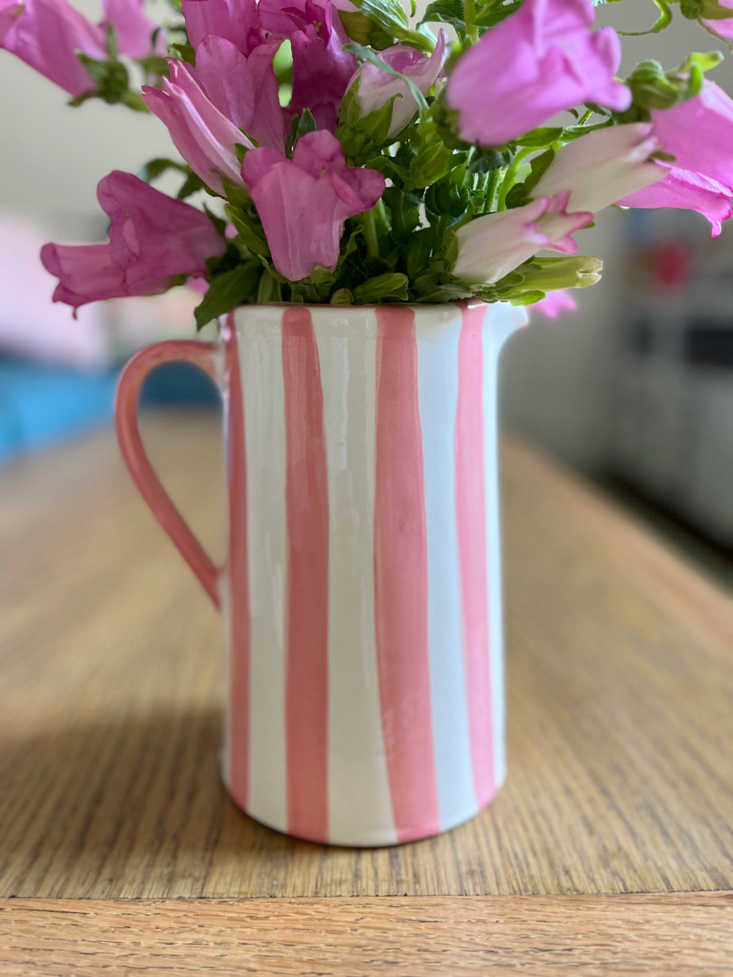 Handmade jug ceramic pink 