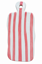 Load image into Gallery viewer, Pink Stripe Cheese platter - Handmade by Carla

