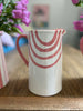 Handmade jug pink ceramic 