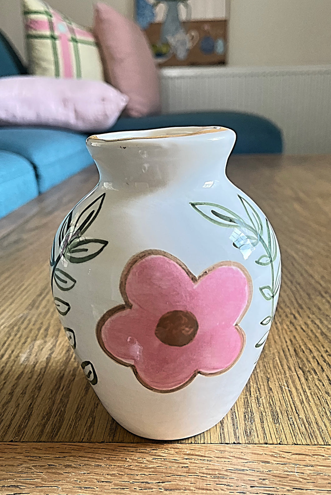 Handmade pretty pink flower Vase