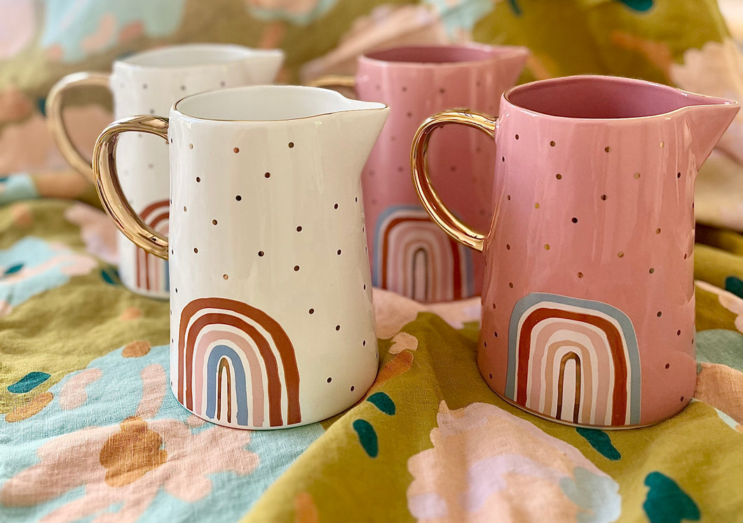 Carla Dinnage Ceramics $90 BUNDLE X 4 Medium Rainbow jugs