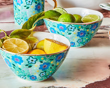 Load image into Gallery viewer, Set of 8 Green Foxy Pasta Bowls
