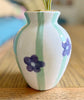 Medium purple flower vase