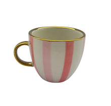 Load image into Gallery viewer, 3 Stripe Espresso Cup hand painted
