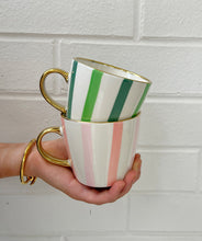 Load image into Gallery viewer, Hand painted Pink Le Stripe Mug
