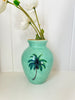 Medium green palm vase