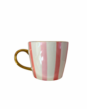 Load image into Gallery viewer, Hand painted Pink Le Stripe Mug
