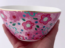Load and play video in Gallery viewer, Set of 8 Pink Foxy Pasta Bowls
