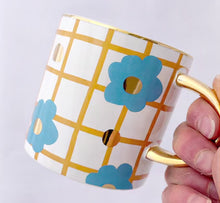 Load and play video in Gallery viewer, Tartan &amp; Bloom Blue Mug
