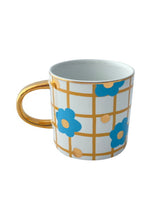 Load image into Gallery viewer, Mug ceramic blue flowers ceramic 

