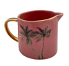 Pink Tropical Palm mini jug