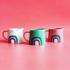 Rainbow milk jug